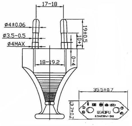 Madeira (Portugal) (Madeira (Portugal)) Plug Details-Ningbo Qiaopu Electric Co., Ltd.