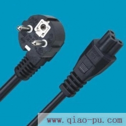 VDE certification laptop power cord,the European standard power cord,the IEC 5 plug,IP44 power cord