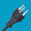 Swiss standard three-pin plug,Switzerland +S Certified power cord,SEV certified Swiss power cord