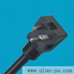 UL认证 5-20P插头,美式标准三芯电源线,NEMA 5-20P直角插头电源线