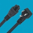 UL certification notebook power cord,NEMA 5-15P/IEC 60320 C-5,UL Standard right angle plug power cord