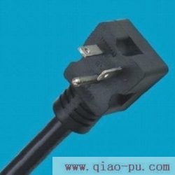 UL approved 6-20P plug,American-style three-pin plug,power cord with grounded three core