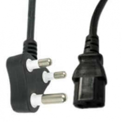 C18/QT3,South African Plug,South African 3 Pin plug,South African computer power cord