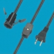 With the gear switch power cord, dimmer switch, E14 lamp holder power cord