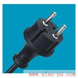 European two non-rewirable waterproof plug, IP44 waterproof plug, waterproof VDE power cord plug