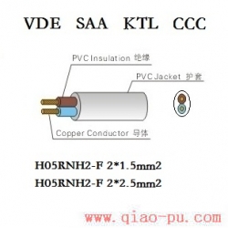 H05RNH2-F | H05RN rubber cord | VDE rubber cable - Ningbo Qiaopu Electric Co., Ltd.