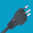 Brazil's three core with ground 10A power cord,plug power cord of the new standard in Brazil, 10A Brazil Power cable