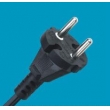 VDE认证16A两极工具插头电源线，VDE认证工具插头,欧规16A2芯插头，欧规电源线