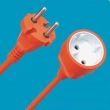 European two-pin extension cable,French,German extension cords,VDE approved extension cords