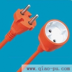 European two-pin extension cable,French,German extension cords,VDE approved extension cords
