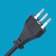 Italian three-core power cord,IMQ certification three pin plugs,Italy plug power cable