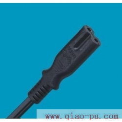 欧标两芯米老鼠，8字尾插，八字尾电源线，IEC-7插头电源线，IEC 60320 C-7