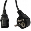 European computer plug, VDE power cord, European plug IEC13