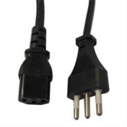 D08/QT3, Italy computer power cord, IMQ Approval C13 plug, computer power cord, IEC13 plug