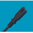 欧标两芯米老鼠，8字尾插，八字尾电源线，IEC-7插头电源线，IEC 60320 C-7